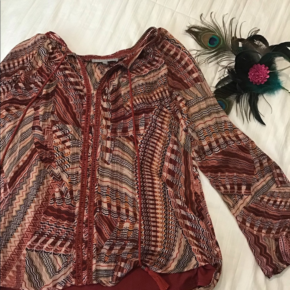 2 piece  flowy camisole & blouse